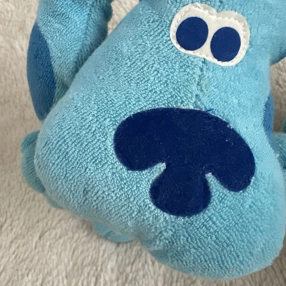 Tyco Blues Clues Beachtime Blue Plush Stuffed Animal Figure 1998 Vintage